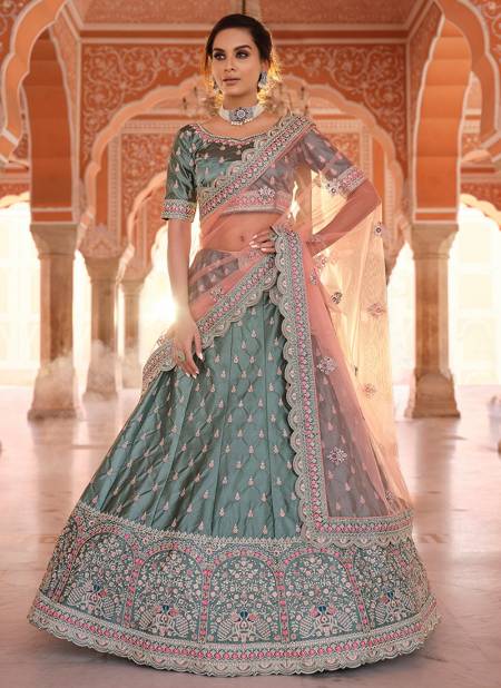 Rama Green Colour EUPHORIA 8 New Collection Fancy Wedding Wear Heavy Latest Bridal Lehenga Choli 8901